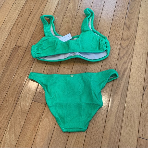 PILYQ -PQ - Kiwi Reef Ring Halter Full Bikini Set - Picture 2 of 9